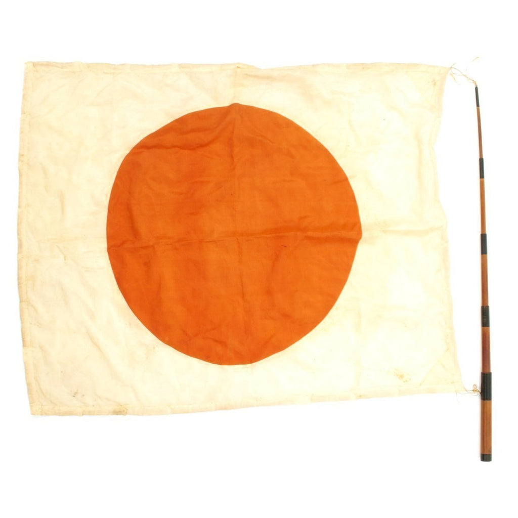 Original Japanese WWII Pilot Bail Out Float Flag Signed by U.S. Soldiers Original Items