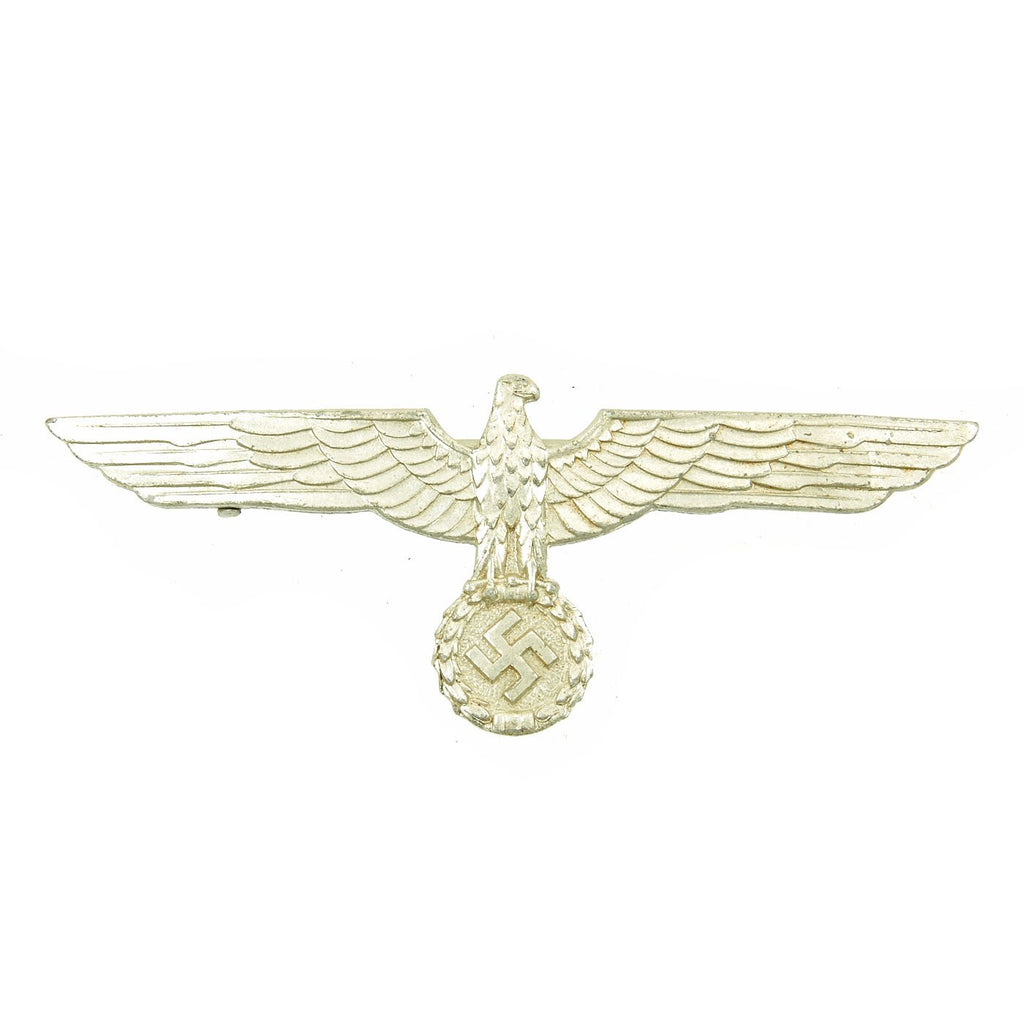Original German WWII Wehrmacht Army Heer Summer Tunic Metal Silver Breast Eagle Original Items