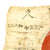 Original Japanese WWII Hand Painted Cloth Good Luck Flag - 27" x 40" Original Items