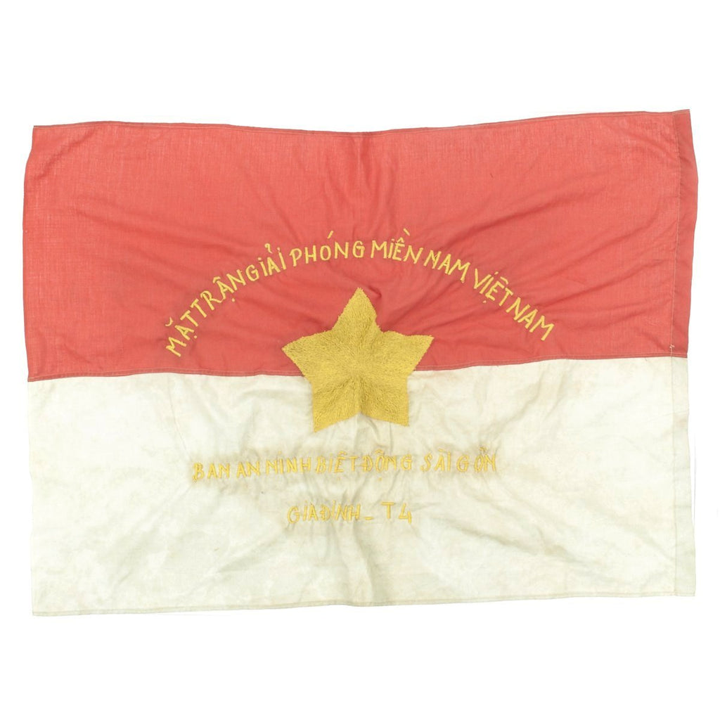 Original Vietnam War North Vietnamese Army Viet Cong Victory Flag - 26 x 17 Original Items