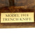 Original U.S. WWI Model 1918 Mark I Trench Knife by L. F. & C. with 1918 Scabbard & Wood Stand Original Items