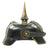 Original WWI Imperial German Prussian Dragoon Officer M1897 Pickelhaube Helmet with Cover Original Items