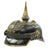 Original WWI Imperial German Prussian Dragoon Officer M1897 Pickelhaube Helmet with Cover Original Items