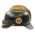 Original German WWI Leather Fire Brigade Helmet from Beckeln by Lehmann & Wundenberg of Hannover Original Items
