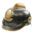 Original German WWI Leather Fire Brigade Helmet from Beckeln by Lehmann & Wundenberg of Hannover Original Items