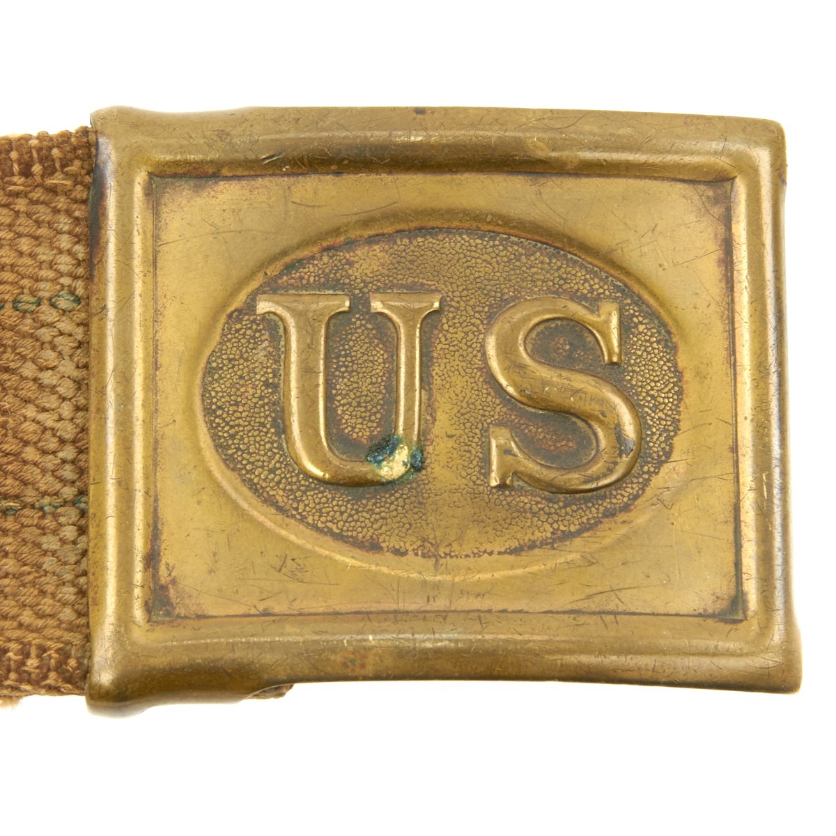 Lot - U.S. Civil War/Indian Wars Era Leather Belt with buckle