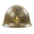 Original WWII Japanese Special Naval Landing Forces SNLF Helmet with Uniform Insignia Original Items