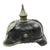 Original German WWI Prussian M1915 Size 55 Infantry EM/NCO Pickelhaube Spiked Helmet - dated 1917 Original Items