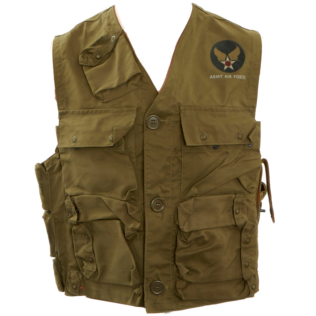Original U.S. WWII USAAF Pilot Type C-1 Emergency Sustenance Vest - Unissued - Mint Condition Original Items