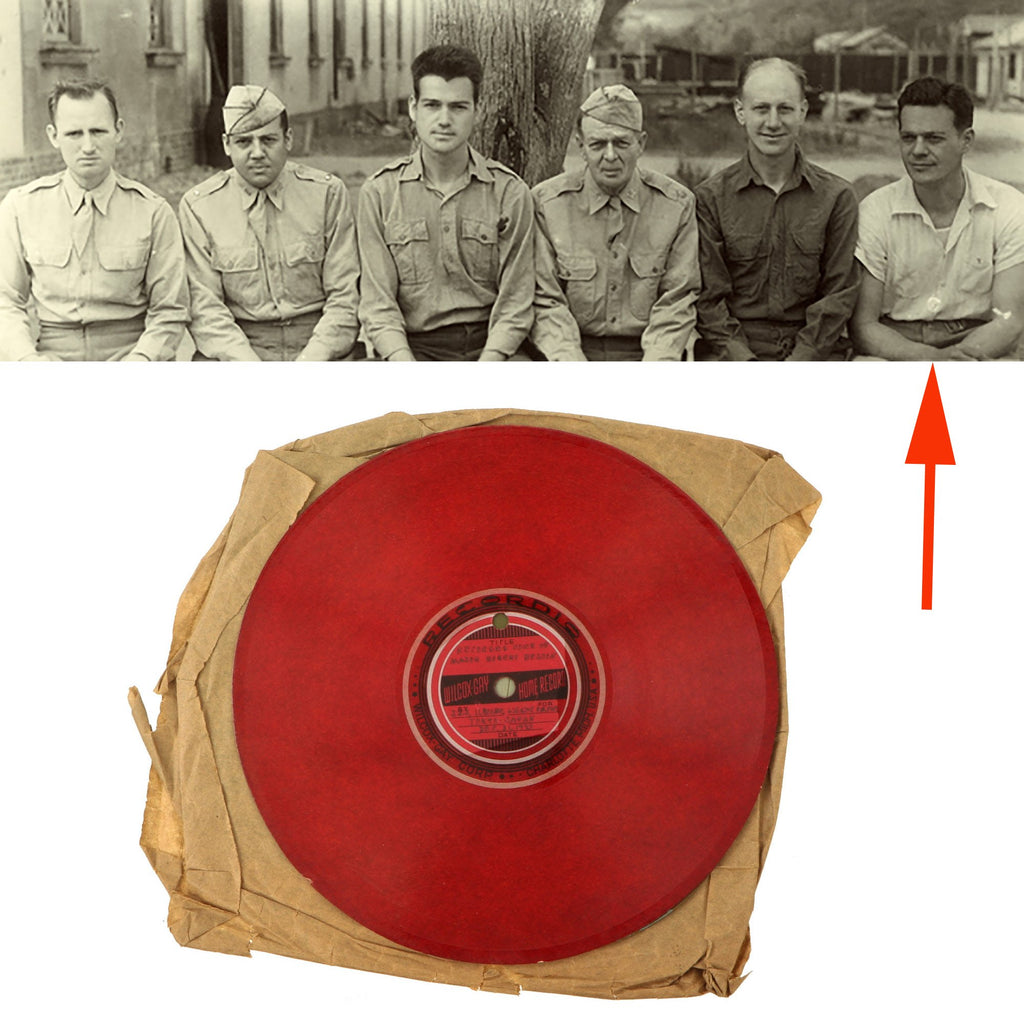 Original U.S. WWII Colonel Robert Besson POW Japanese Interrogation Phonograph Recording Dated December 1943 Original Items