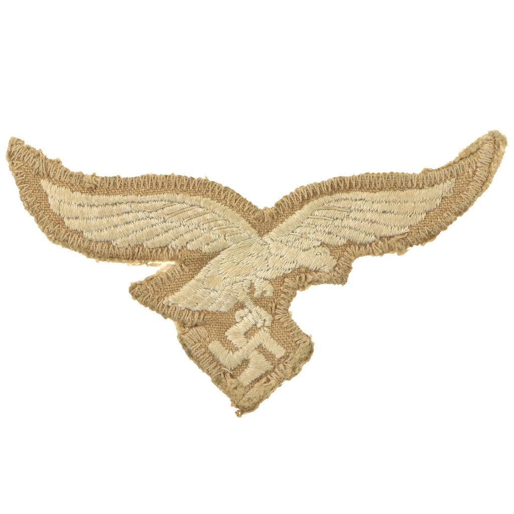 Original German WWII Luftwaffe DAK Afrika Korps Uniform Cut Out Embroidered Breast Eagle Original Items