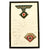 Original German WWII USGI Cut Off Insignia Grouping Attached To Letter Sent Home Original Items
