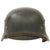Original German WWII Luftwaffe M35 Double Decal Helmet with Size 58 Liner & Chinstrap - marked SE66 Original Items