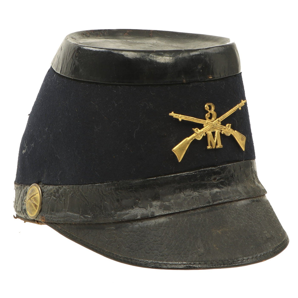 Original U.S. Indian Wars 3rd Infantry Regiment Pattern 1872 Shako by W. Stokes Kirk of Philadelphia Original Items