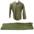 Original U.S. WWII U.S. Navy Corpsman 25th Regiment, 4th Marine Division Group - Named - P 41 HBT Top and Poncho Original Items