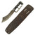 Original U.S. WWII Theatre Made Custom Scimitar Blade Knuckle Knife with Scabbard Original Items