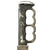 Original U.S. WWII Theatre Made Custom Scimitar Blade Knuckle Knife with Scabbard Original Items