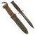Original U.S. WWII Blade Marked M3 Fighting Knife by UTICA Cutlery Co. with M8 Scabbard Original Items