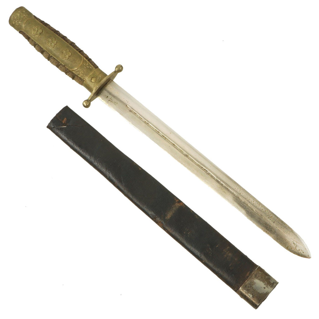 Original WWII Chinese National Revolutionary Army Officer Dagger with Replacement Scabbard - Kuomintang Original Items