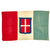 Original Italian WWII Kingdom of Italy Flag With Savoy Coat of Arms - 30” x 48” Original Items