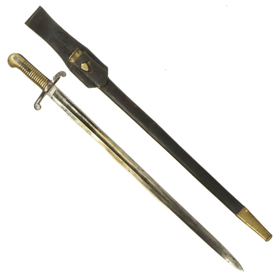 Original U.S Civil War M1863 Spencer Navy Rifle Sword Bayonet by S & K with Extremely Rare Scabbard & Frog Original Items