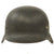 Original German WWII Service Worn M40 Single Decal Luftwaffe Helmet Shell with Textured Paint - SE62 Original Items