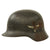 Original German WWII Service Worn M40 Single Decal Luftwaffe Helmet Shell with Textured Paint - SE62 Original Items