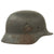 Original German WWII Service Worn M40 Single Decal Luftwaffe Helmet Shell with Textured Paint - SE62 Original Items