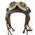 Original U.S. WWII Army Air Force Aviator Flight Helmet Set - AN6530 Green Tint Goggles, A-14 Mask, A-11 Helmet Original Items