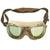 Original U.S. WWII Army Air Force Aviator Flight Helmet Set - AN6530 Green Tint Goggles, A-14 Mask, A-11 Helmet Original Items