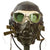 Original U.S. WWII Army Air Force Aviator Flight Helmet Set - AN6530 Green Tint Goggles, A-14 Mask, A-11 Helmet Original Items
