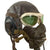 Original U.S. WWII Army Air Force Aviator Flight Helmet Set - AN6530 Green Tint Goggles, A-14 Mask, A-11 Helmet Original Items