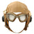 Original U.S. WWII Army Air Force Aviator AN 6540-35 Flight Helmet With Goggles & ANB H-1 Receivers - Helmet By Slotte & Klein Original Items