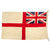Original Cold War German Manufactured Royal Navy White Ensign Wool Battle Flag - 53” X 31” Original Items