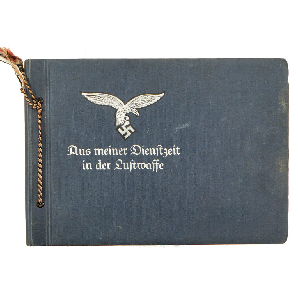 Original German WWII Luftwaffe Service Personal Photo Album - Aus Meiner Dienstzeit In Der Luftwaffe - 58 Photos Original Items