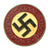 Original German WWII NSDAP Party Late War Painted Membership Badge by Wilhelm Deumer - RZM M1/120 Original Items