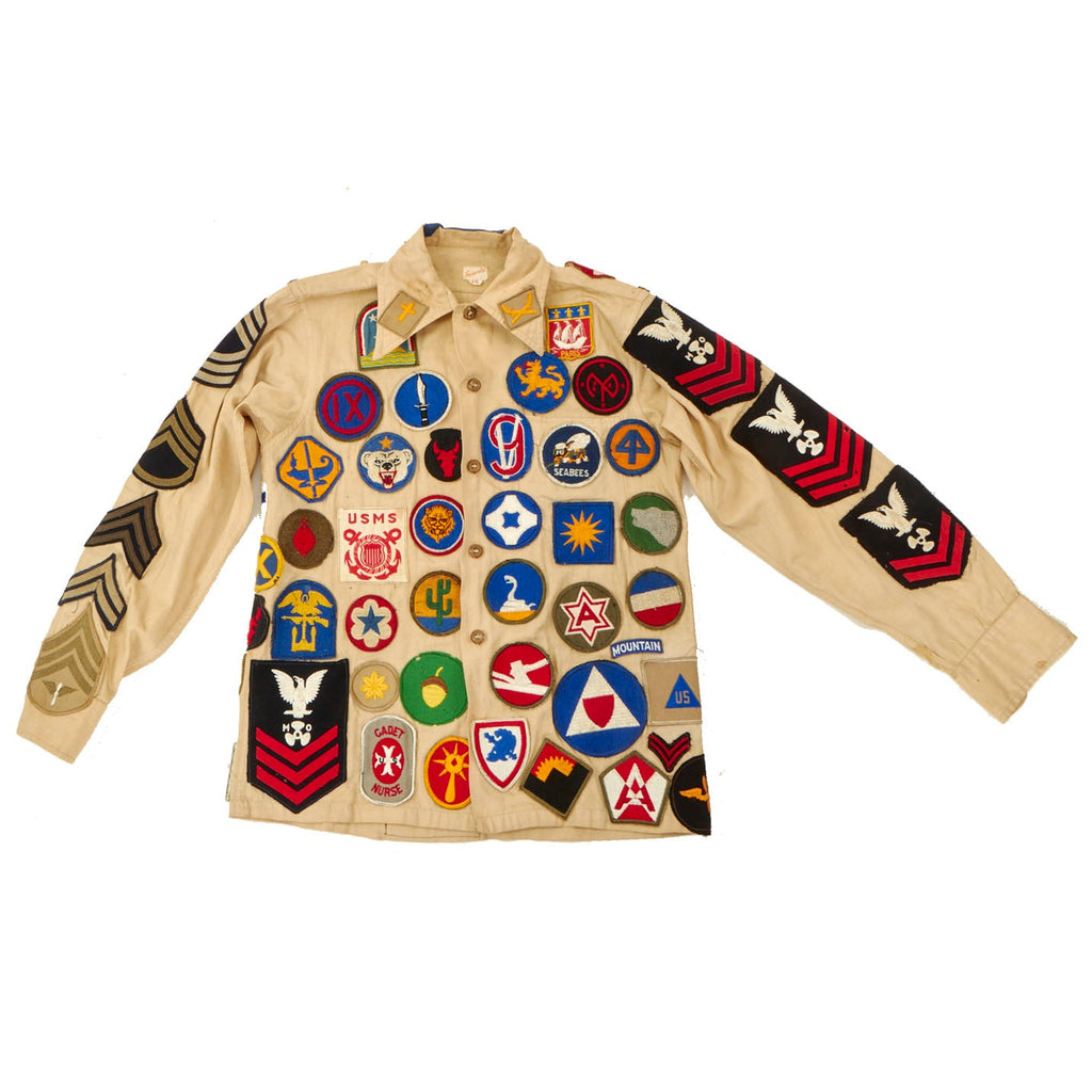 Original WWII U.S. Patched Souvenir Jacket Original Items
