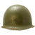 Original U.S. WWII Front Seam Fixed Bale McCord M1 Helmet With Theater Painted MSA Helmet Liner Original Items