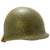 Original U.S. WWII Front Seam Fixed Bale McCord M1 Helmet With Theater Painted MSA Helmet Liner Original Items