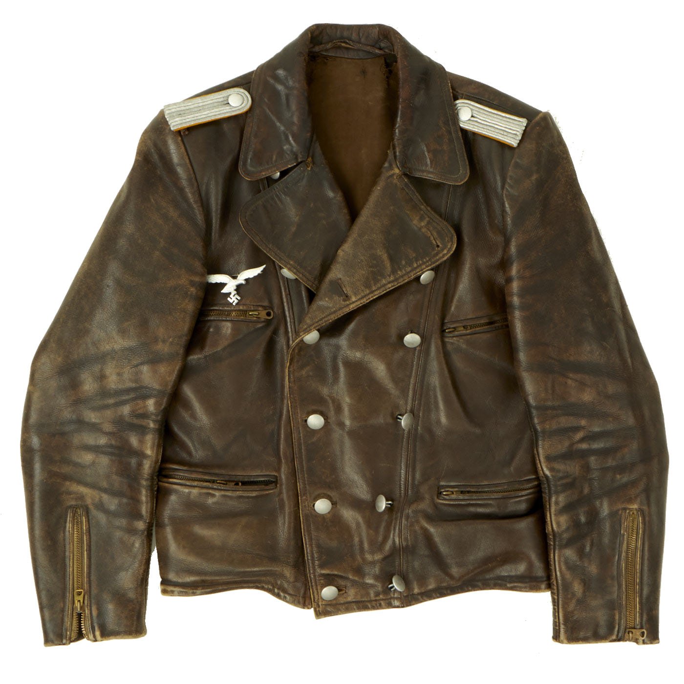 Original German WWII Luftwaffe Officer Fighter Pilot Leather Flying Ja ...