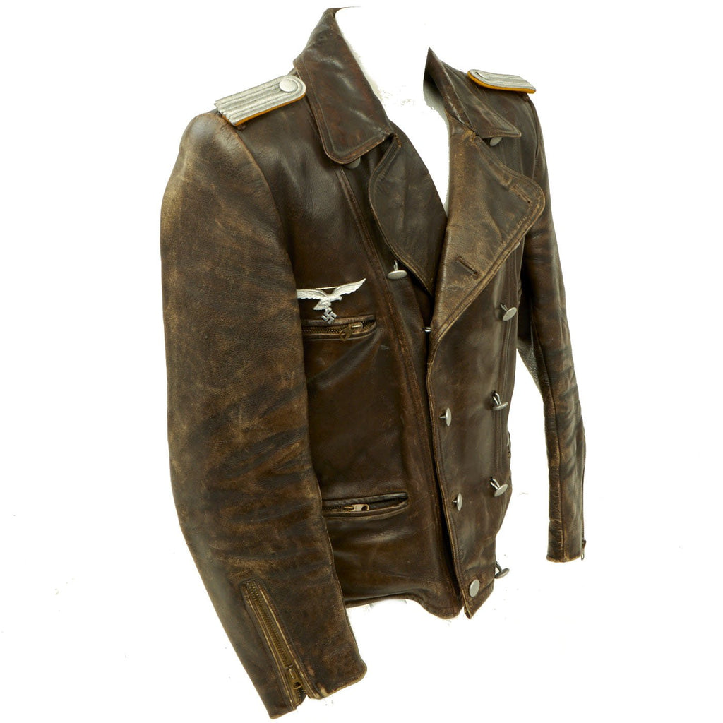 Original German WWII Luftwaffe Officer Fighter Pilot Leather Flying Ja ...