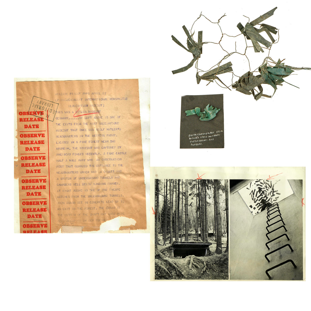Original German WWII Chickenwire Camouflage Netting Taken from Obersalzberg Berchtesgaden Eagles Nest Original Items