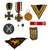 DRAFT 10 WW2 GERMAN MEDALS AND PATCHES - 1 Original Items