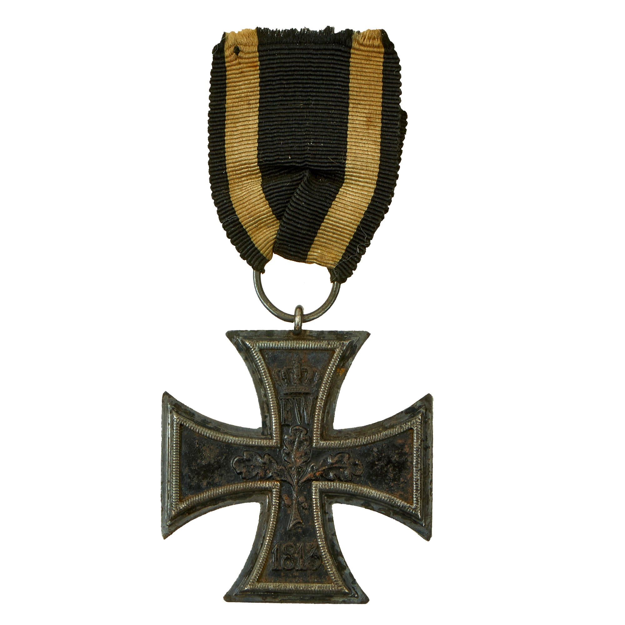 ピンバッジ WWI 1813 German iron cross medal oak leaf crown badge brooch pin ピンバッジ WWI 1813 German iron cross medal oak leaf crown badge