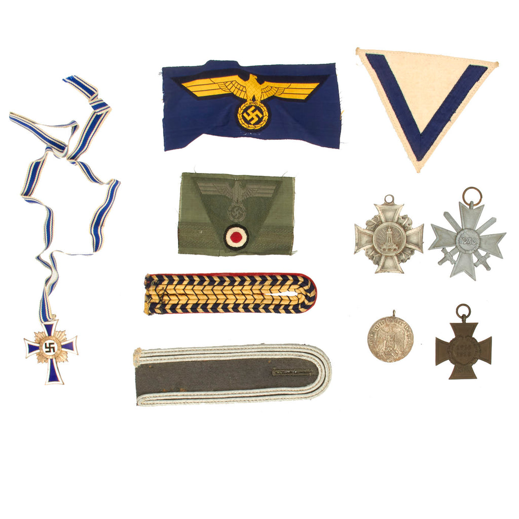 Copy of Original German WWI & WWII Medal and Insignia Grouping Original Items