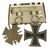 Original Imperial German WWI Era Medal & Belt Buckle Grouping with EKII, Hindenberg Cross & Wound Badge Original Items