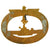 Original Set of Three Damaged German WWII Kriegsmarine Badges - (1) Minesweeper & (2) U-boat War Badges Original Items