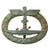 Original Set of Three Damaged German WWII Kriegsmarine Badges - (1) Minesweeper & (2) U-boat War Badges Original Items