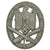 Original German WWII Silver Grade Solid Back General Assault Badge Original Items