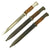 Original Set of 3 German WWI & WWII Seitengewehr 84/98 Bayonets for the K98k - 2 with Scabbard Original Items